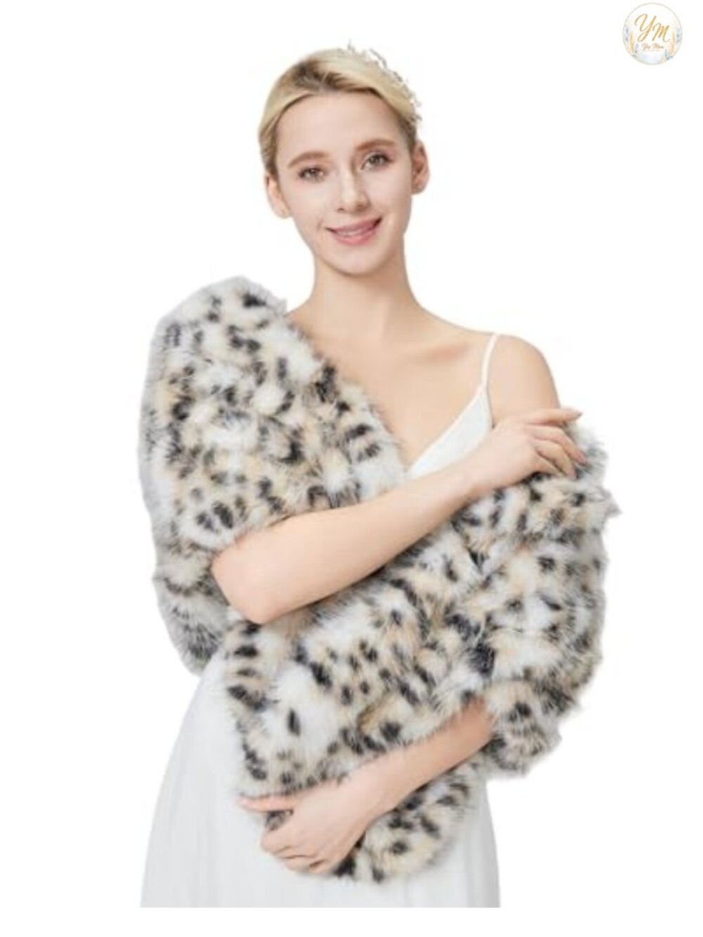 Faux Fur Wrap Shawl Shrug Soft Warm Scarf Cape Stole Bridal Wedding